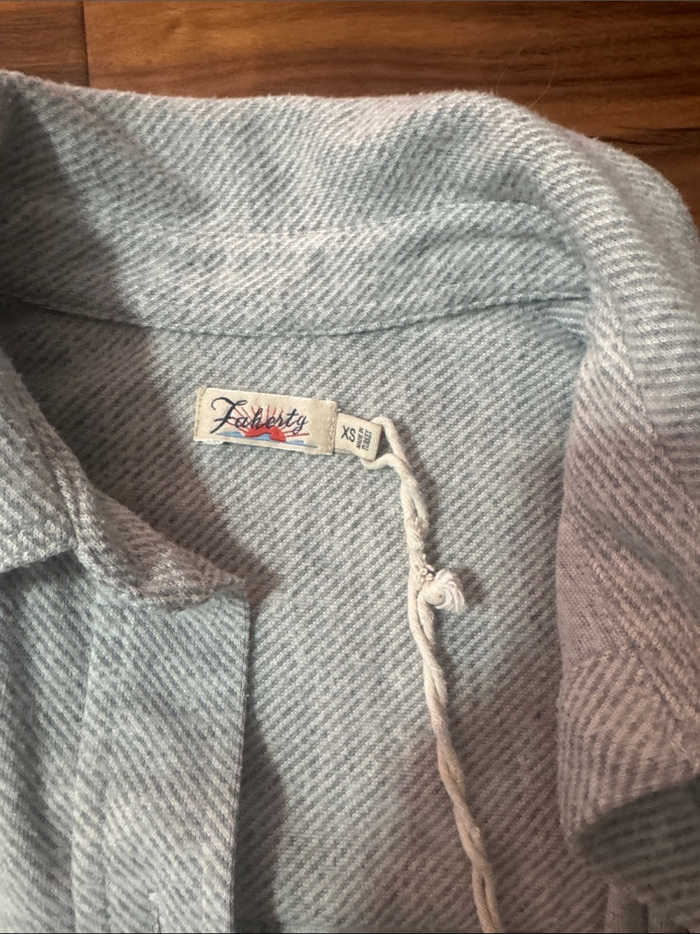 Faherty Light-Gray Shirt Jacket - Picture 2 of 3